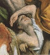 El Greco Detail of  The Christ is driving businessman in the fane painting